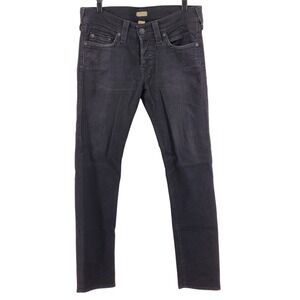 True Religion Rocco Classic Slim 32 Black Denim Jeans Mens